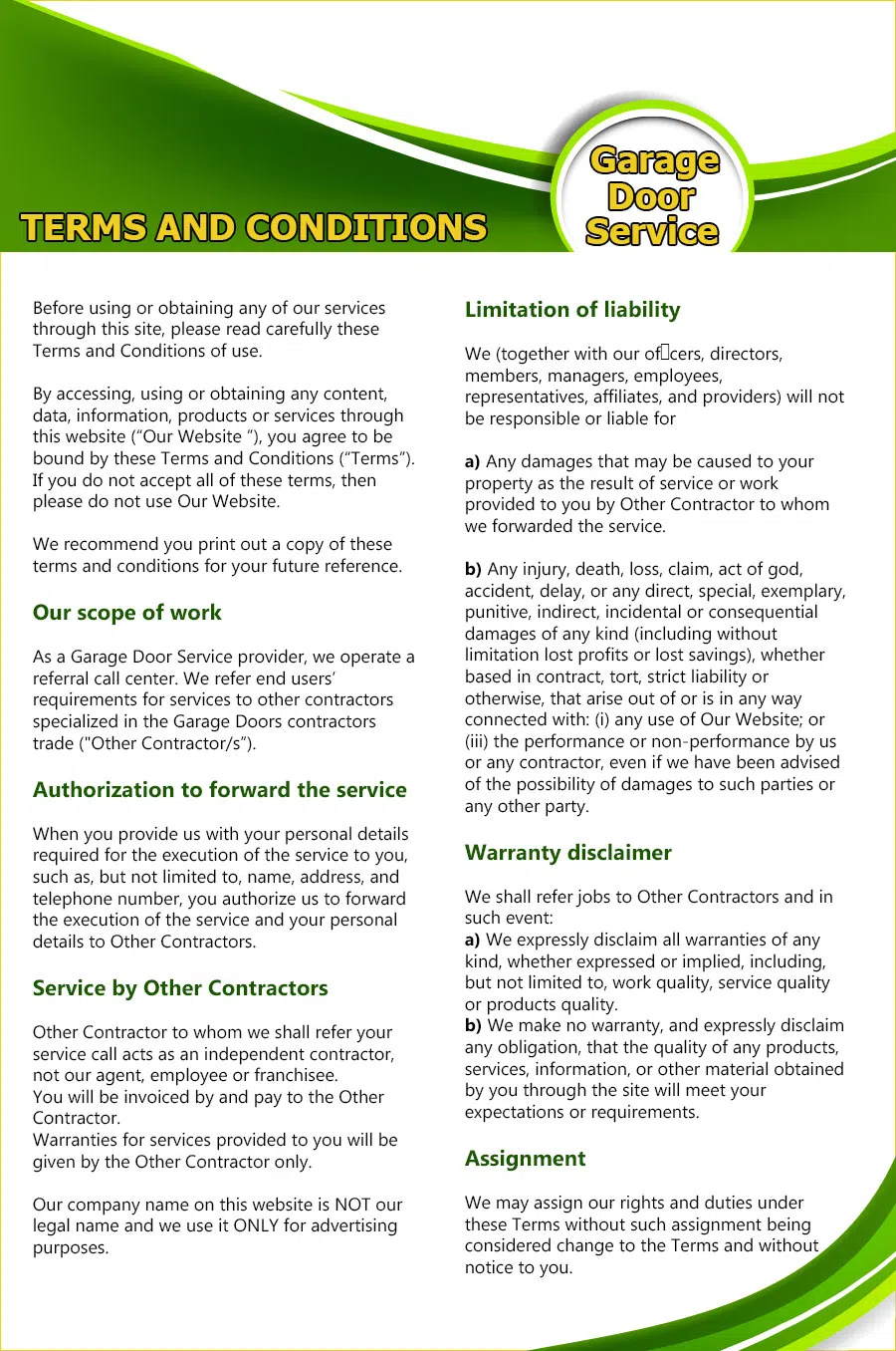 Master Garage Door Service Orlando, FL 407-710-0076